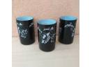 set 3 abajururi abajur decorativ ambiental sticla ptr lustra veioza lampa veche lampadar